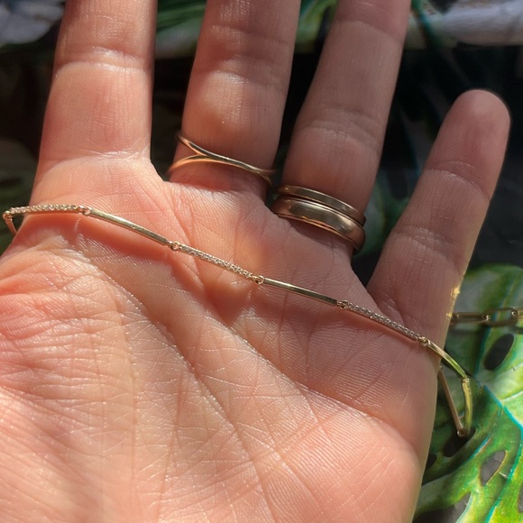 14k gold 🤩diamond pave bracelet - Picture 7 of 7